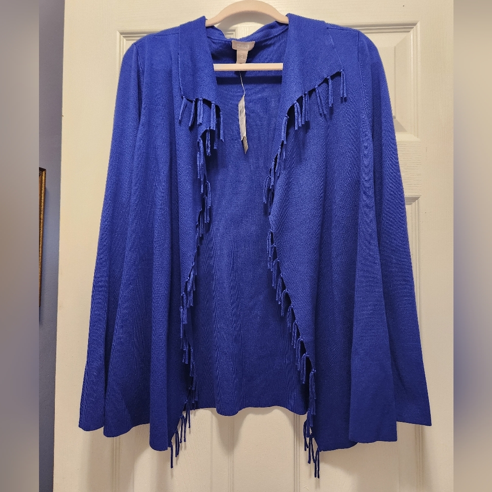 Chico's Fringed Cardigan